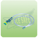 Eye / Face Wash And Body Spray With 6' Hose, Squeeze Valve - Wall Bracketed