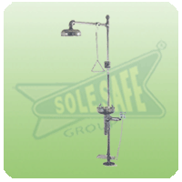 Shower Cum Eye Wash(Hand Operated / Foot Operated) - SS SSS-PPE-ESS-SCEW(H/F)-1005-SS