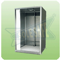 Stainless Steel Cabinet Type Eye Wash And Shower SSS-PPE-ESS-SSCTEAS-1021