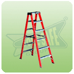 Fiberglass Self Supported Step Trestle Ladder