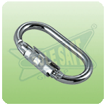 Quarter Turn Steel Karabiner