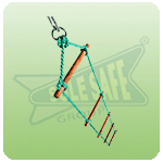 Rope Ladder With Wooden Rags