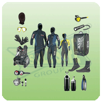 Under Water Diving Kit / Suit SSS-MOE-UWDS-1914-B